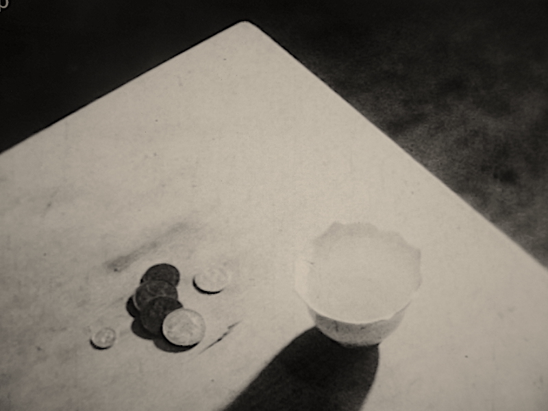 coins on table