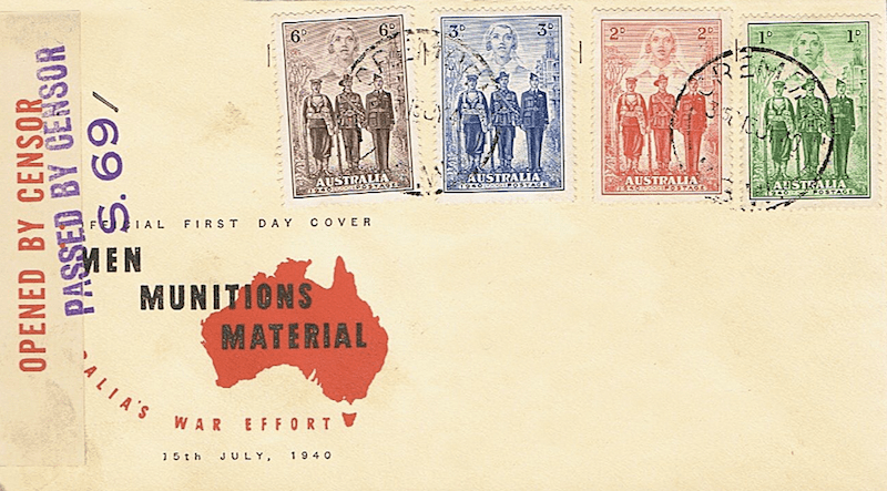 Censor envelope 13-07-1940 front NO-NAME SMALL